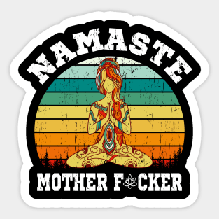 Namaste Funny Yoga Gift Sticker